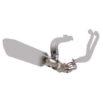 Tube intermédiaire titane Track Day Akrapovic pour RSV4 1100, Tuono V4 1100 2021-2024