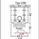 Bocal de frein avant aluminium GSG MOTO R7 2022