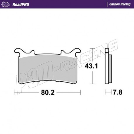 Plaquettes de frein avant RoadPRO Carbone Racing Moto-Master S1000RR, M1000RR, CBR1000RR-R