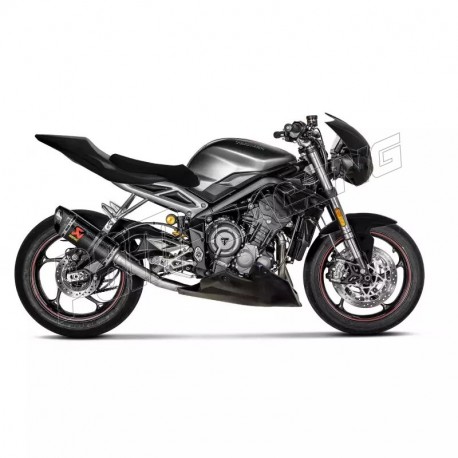 Carénage poly complet racing fibre de verre S2 CONCEPT Street Triple 765R/RS 2020-2022