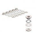 Kit oeillets rivets + rondelles MOTO-MASTER pour montage disque de frein avant Brembo Série ORO rond fixe BMW