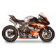Ligne 3/4 inox ou titane double silencieux GRID-O titane Panigale V4/V4R/V4S 2018-2024, Streetfighter V4/S 2020-2024 SPARK