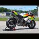 Ligne 3/4 inox ou titane double silencieux GRID-O titane Panigale V4/V4R/V4S 2018-2024, Streetfighter V4/S 2020-2024 SPARK
