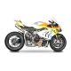 Ligne 3/4 inox ou titane double silencieux GRID-O titane Panigale V4/V4R/V4S 2018-2024, Streetfighter V4/S 2020-2024 SPARK