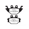 Plaquettes de frein arrière sintered metal FA377HH EBC Brakes MT-125 2014-2019, YZFR125 2008-2018