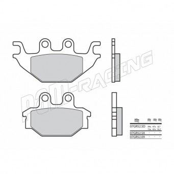 Plaquettes de frein arrière Brembo MT-125 2014-2019, YZFR125 2008-2022