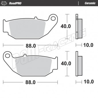 Plaquettes de frein arrière céramique RoadPro MOTO MASTER HONDA, SUZUKI