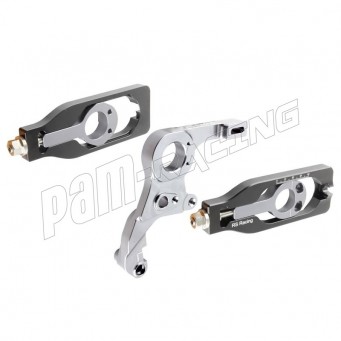 Support inversé d'étrier arrière origine avec tendeurs racing R1 2015-2025 aluminium