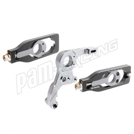 Support inversé d'étrier arrière origine avec tendeurs racing R1 2015-2025 aluminium