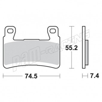 Plaquettes de freins avant AP RACING STR route/racing métal fritté ZX6R636 2013-2020