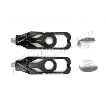 Tendeurs de chaîne ajustables aluminium noirs S1000R 2021-2026, S1000RR 2019-2026, M1000R 2023-2026 TWM Special Components