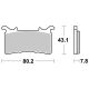 Plaquettes de freins avant AP RACING SF route métal fritté M1000RR 2021-2022, CBR1000RR 2020-2022