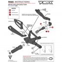 Pièce de rechange pour commandes reculées VORTEX V2 R1 2015-2026