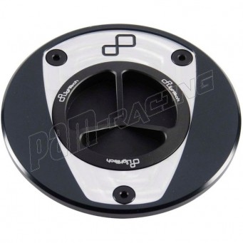 Bouchon de réservoir noir et blanc Ninja 400, ZX-6R 636 2019-20246 Z650, Z900 LIGHTECH à vis
