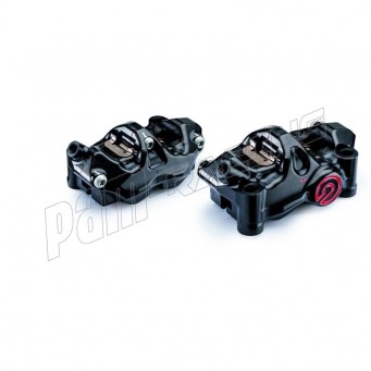 Paire d'étriers de frein radiaux taillés masse assemblés HPK BREMBO 484 NOIR 32/32 100mm