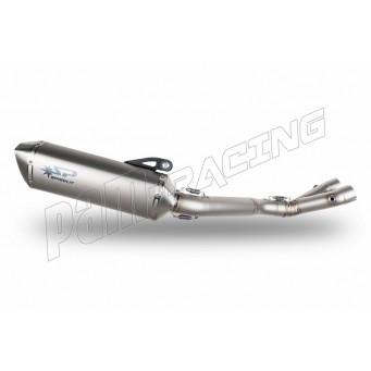 Demi-ligne racing Ø60 mm inox ou titane + silencieux Force titane R1 2015-2022 SPARK