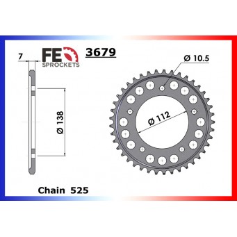 Couronne acier 525 R1 2015-2026 FRANCE EQUIPEMENT