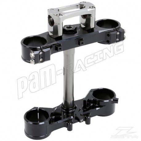 Tés de fourche aluminium noir ZETA Racing DRZ400SM 2005-2006