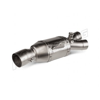 Tube intermédiaire Track Day inox Akrapovic pour ligne racing et évolution R6 2008-2026