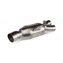 Tube intermédiaire Track Day inox Akrapovic pour ligne racing et évolution R6 2008-2026