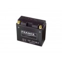 Batterie FRANCE EQUIPEMENT sans entretien livrée avec les flacons d'acide 1098 07-09