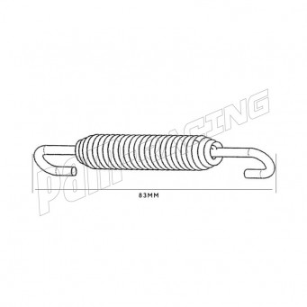 Ressort pour silencieux SPARK 63 mm ou 83 mm avec ou sans caoutchouc