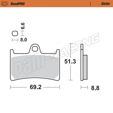 Plaquettes de frein avant Sinter Route MOTO MASTER T-Max 500/530/560