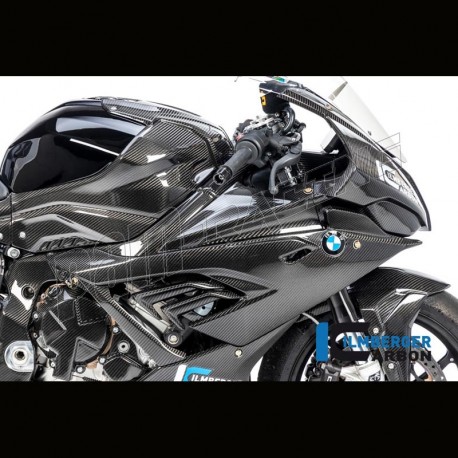 Housse Supérieure Triple Empiècement Pour BMW S1000RR 2023-2025 - Aspect Carbone 5D, Résine époxy - Personnalisation Moto