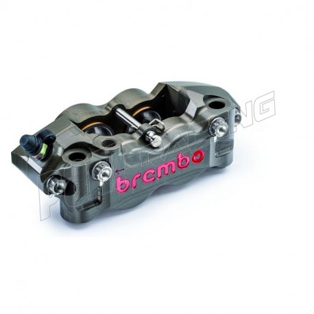 Paire d'étriers de frein P4 32/36 radiaux taillés masse assemblés pistons titane 108 mm HPK BREMBO