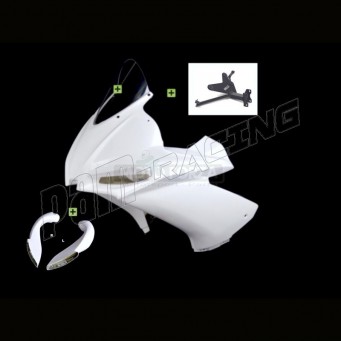 Partie avant supérieure avec tête de fourche en fibre de verre conversion RSV4 pour Tuono V4 2011-2020 SRT FAIRINGS