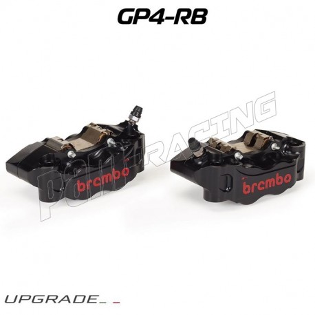 Paire d'étriers de frein radiaux taillés masse BREMBO GP4-RB P4 30/34 NOIR 100mm