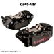 Paire d'étriers de frein radiaux taillés masse BREMBO GP4-RB P4 30/34 NOIR 108 mm