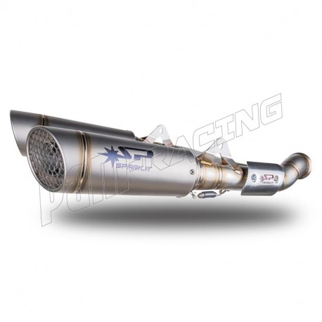 Ligne 3/4 homologuée 175 mm double silencieux GRID-O titane SPARK 790/R Adventure, Duke 790 2018-2024, Duke 890/R 2020-2023