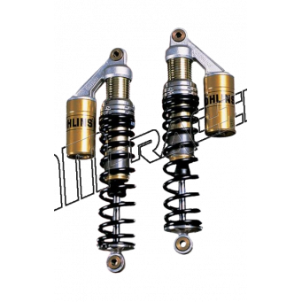 Amortisseur arrière avec bonbonne accolée.OHLINS KAWASAKI ER-5 1997-2006.