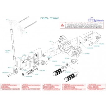 Pièces détachées commandes reculées LIGHTECH GSXR1000 2017-2021 FTRSU004