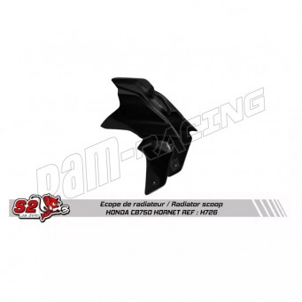 Ecope de radiateur fibre de verre noire S2 CONCEPT CB750 Hornet 2023-2025