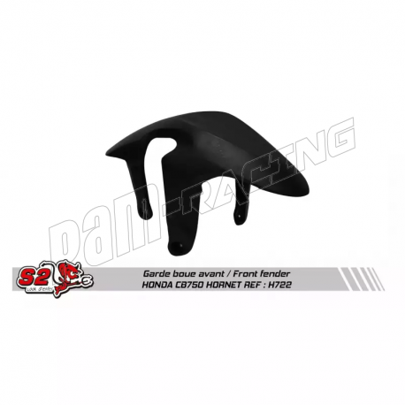 Garde-boue avant fibre de verre noire S2 CONCEPT CB750 Hornet 2023-2025