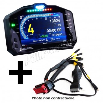 Tableau de bord DAVINCI-II S X-SERIES + faisceau plug & play STARLANE YAMAHA R6 2017-2026