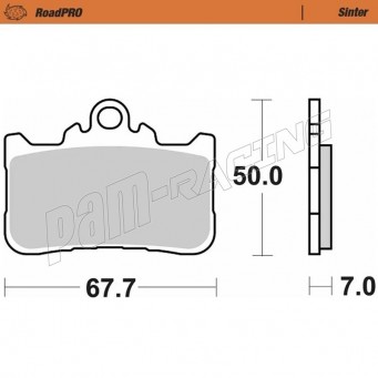 Plaquettes de frein avant RoadPRO Sinter route Moto-Master CB500F/X, CBR500R, CB750 Hornet 2022-2023