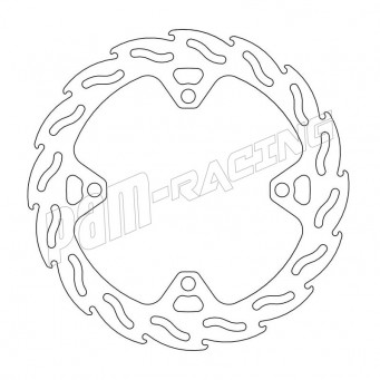 Disque de frein arrière fixe 240 mm FLAME Moto-Master RMZ 250 2007-2023, RMZ 450 2005-2019