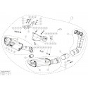 Pièce de rechange pour ligne d'échappement S-Y9R13-HAPT Tracer 9 / GT 2021-2024 Akrapovic