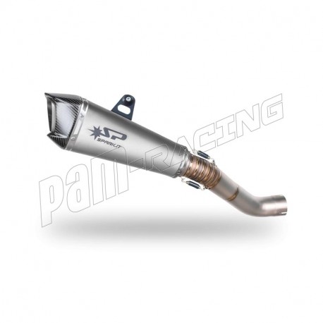 Demi-Ligne racing titane silencieux Konix SPARK RSV4 2017-2026, Tuono V4 2021-2026