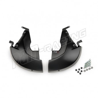 Ecopes de freins plastique ABS noir mat PUIG R1 2015-2024