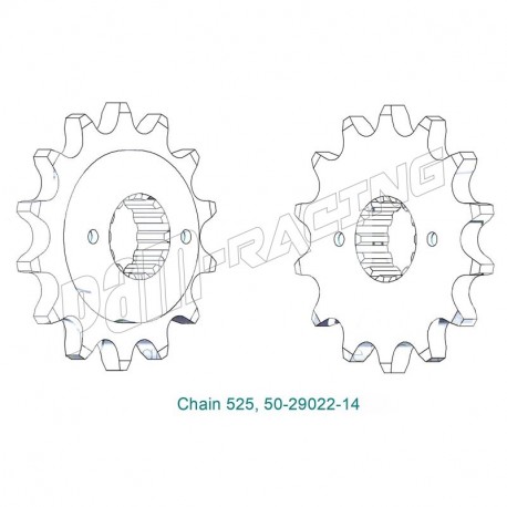 Pignon de sortie de boite 525 SRT Sprockets DUCATI