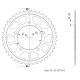 Couronne acier 520 SRT Sprockets RS660, Tuono 660 2020-2026, RS457, Tuono 457 2024-2026