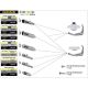 Silencieux RACE-TECH ARROW embout carbone Z650 2017-2020, Ninja 650 2017-2020, Versys 650 2017-2024