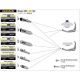 Silencieux RACE-TECH ARROW embout carbone Z650 2017-2020, Ninja 650 2017-2020, Versys 650 2017-2024