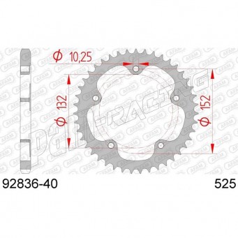 Couronne acier AFAM 525 MV AGUSTA