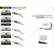 Silencieux aluminium noir THUNDER ARROW embout carbone Z900 2020-2024
