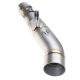 Tube intermédiaire raccord titane pour ligne GSU8814T avec silencieux FORCE GSXR1000 2017-2021 SPARK